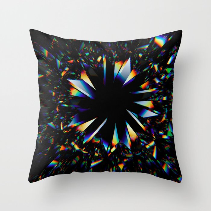 Illusion prism optic Throw Pillow