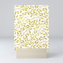 Golden Leaves Mini Art Print