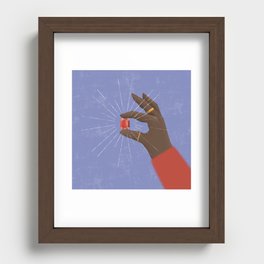 P is for Personhood Recessed Framed Print