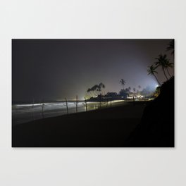 Sri Lanka beach at night Canvas Print
