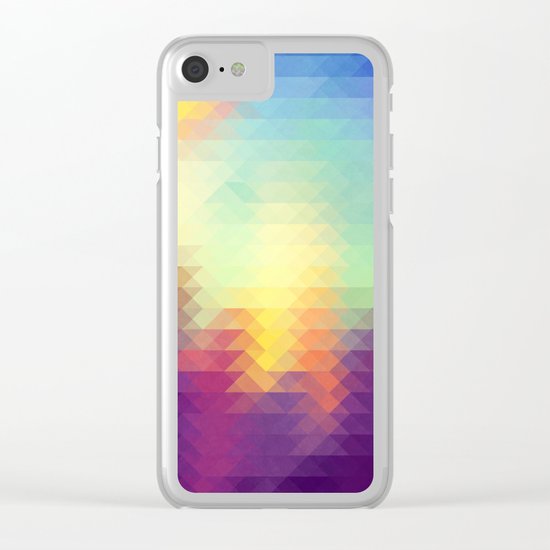 Triangle design Clear iPhone Case