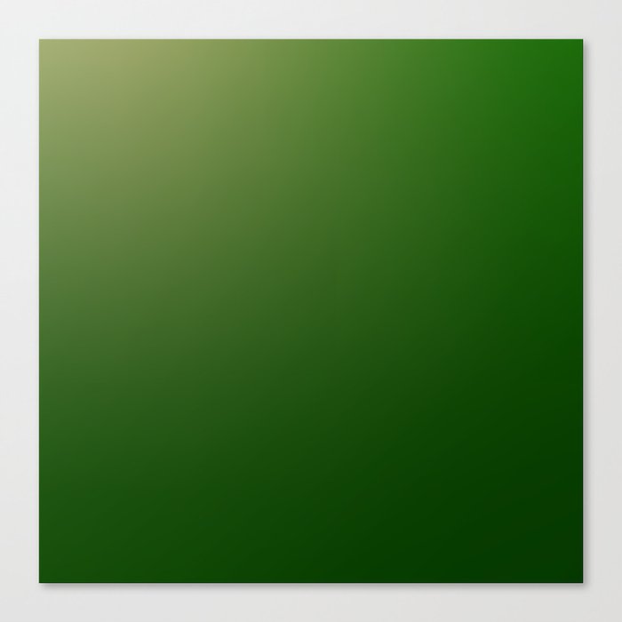 38 Green Gradient Background 220713 Minimalist Art Valourine Digital Design Canvas Print