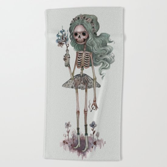 Grim Girlfriend Beach Towel