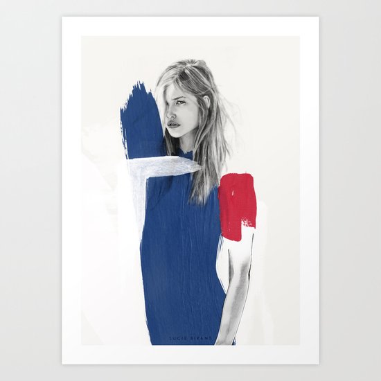 BLUE Art Print