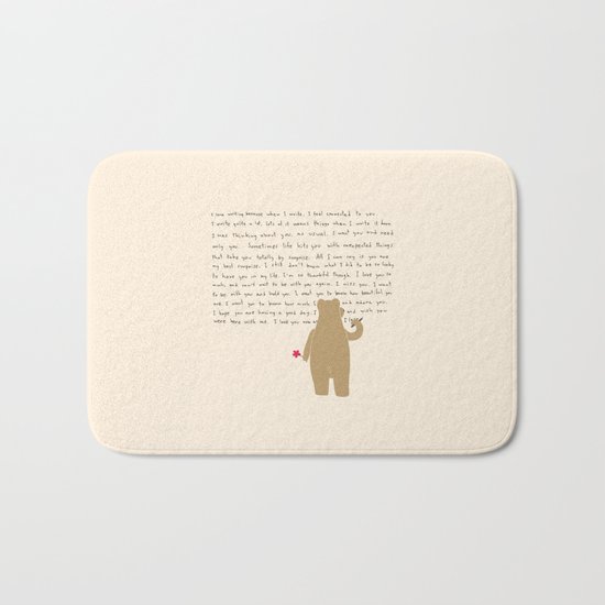 Writing Bath Mat