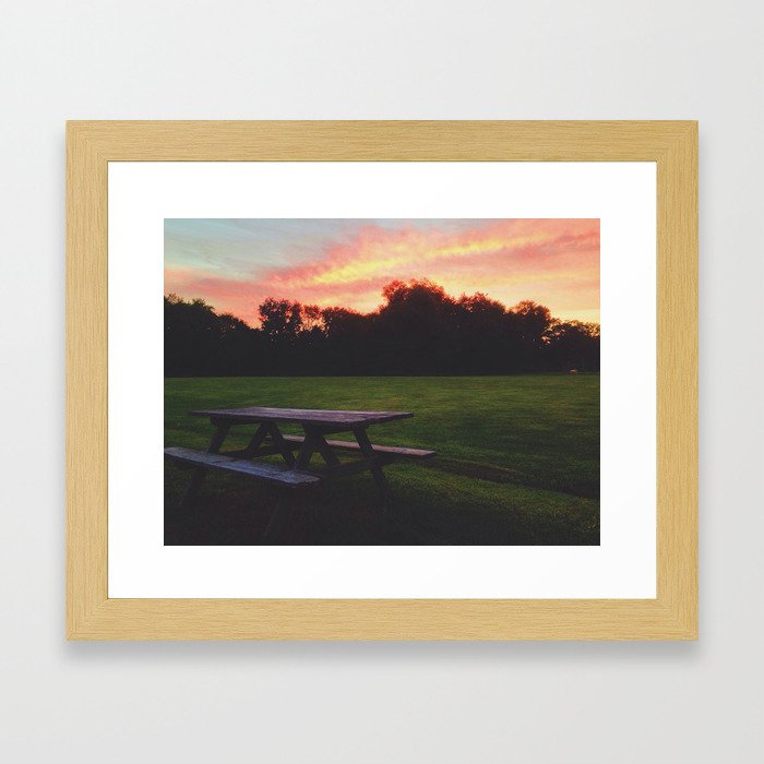 Watch the Sunset Framed Art Print