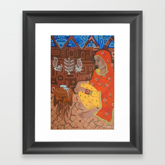 Long wait Framed Art Print