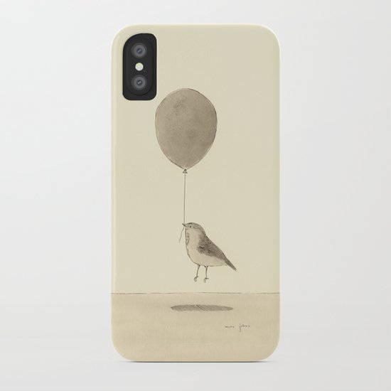 bird with a balloon iPhone Case