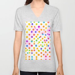 Playful Polka Dots V Neck T Shirt