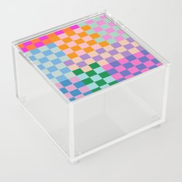 Checkerboard Collage Acrylic Box