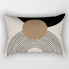 Dara - Mid Century Modern Abstract Art Rectangular Pillow