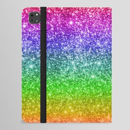 Rainbow Glitter iPad Folio Case