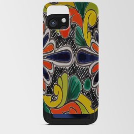 Mexican ceramics talavera tiles colorful folkart iPhone Card Case