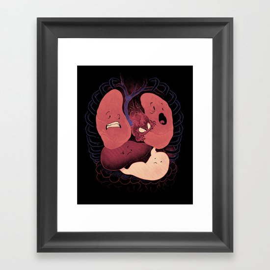 Heart Attack Framed Art Print