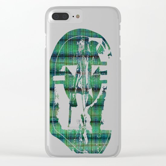 Forest Straw Plaid On Frozen Lake Clear iPhone Case