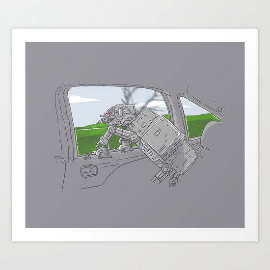 Cruisin' Walker Art Print