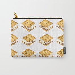 Delicious Watercolor Illustration S'more Pattern Carry-All Pouch