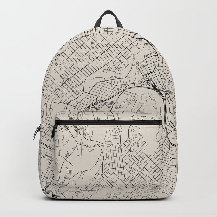 USA, Paterson City Map Backpack