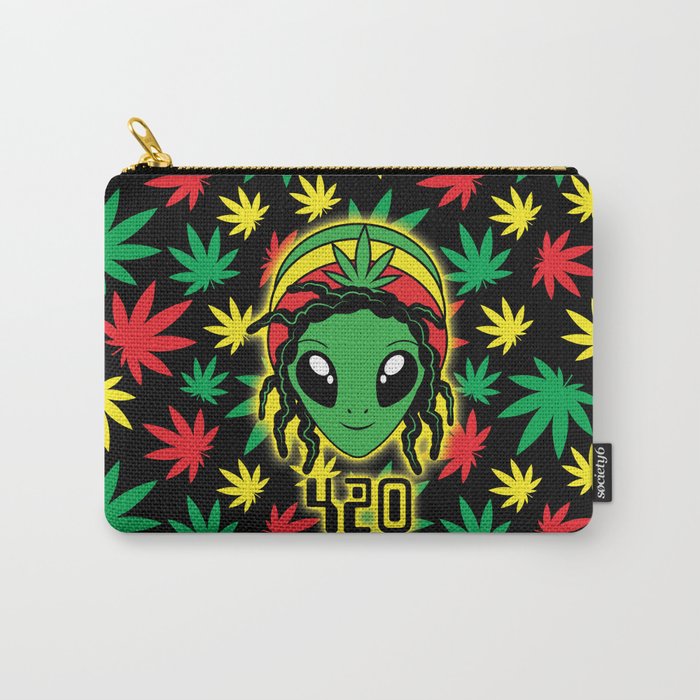Rasta 420 Alien Carry-All Pouch