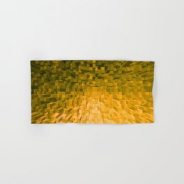 Gold Pixelated Pattern Hand & Bath Towel