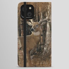 Deer - Birchwood Buck iPhone Wallet Case