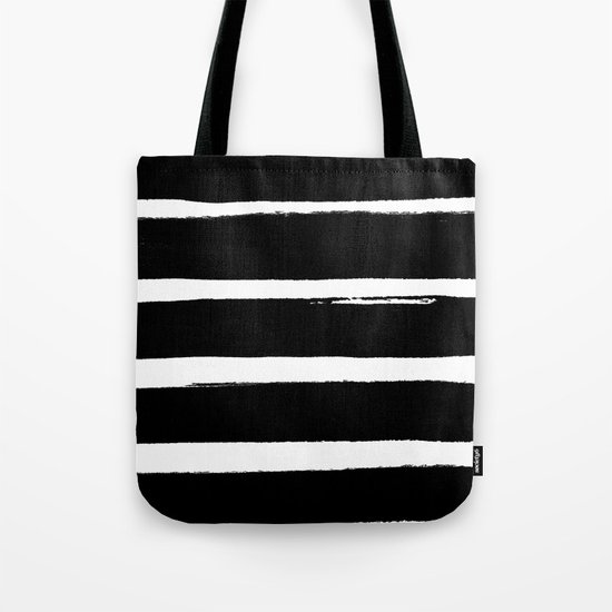 BLK Stripes Tote Bag