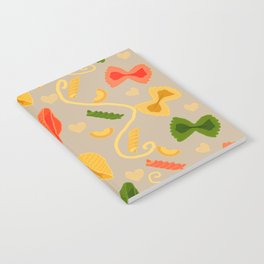 I Love Tri-Color Pasta Pattern Notebook