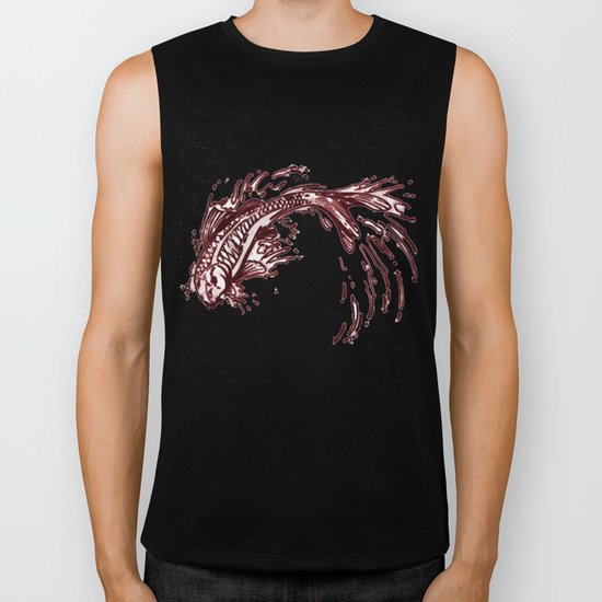 Koi Splash Biker Tank