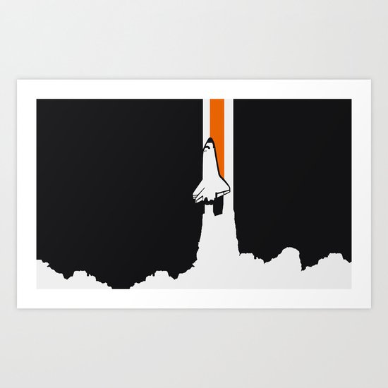 Launch me - The Final Flight of the Space Shuttle Art Print
