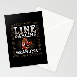 Line Dance Music Song Country Dancing Lessons Stationery Card