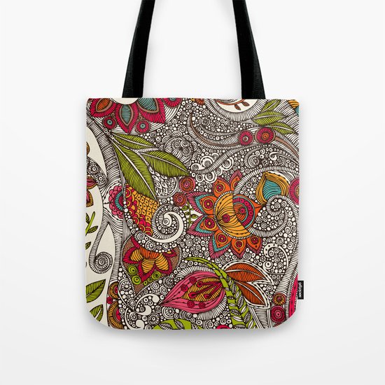 Random Flowers Tote Bag