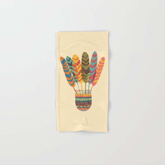 Rustic shuttlecock Hand & Bath Towel