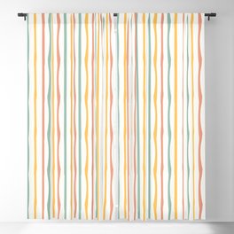 Stripes Stripped Pattern Muted Blackout Curtain