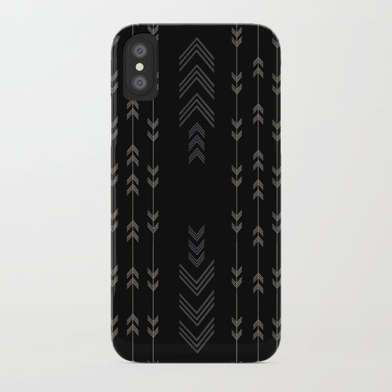 Headlands Arrows Black iPhone Case