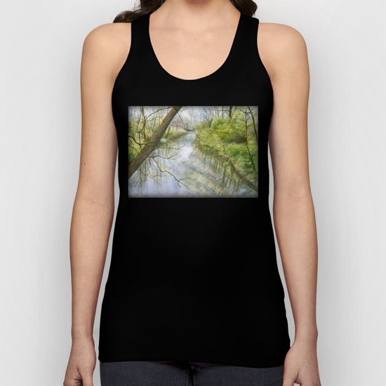 Root River at Racine Unisex Tank Top
