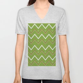 Christmas Pattern V Neck T Shirt