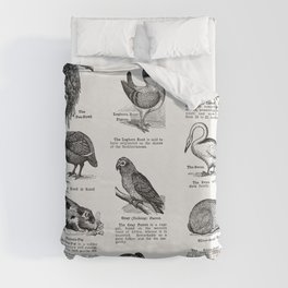 Bird Breeds Duvet Cover