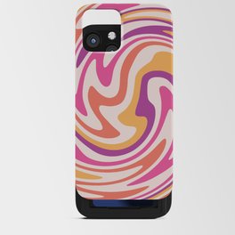 70s retro swirl sunset psychedelic iPhone Card Case