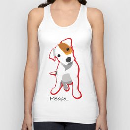 "Please" Jack Russell Terrier Puppy Tank Top
