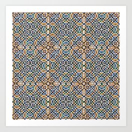 Alhambra Tile Art Print