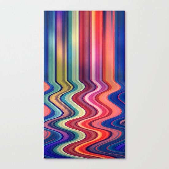 Destroyed Lines Canvas Print