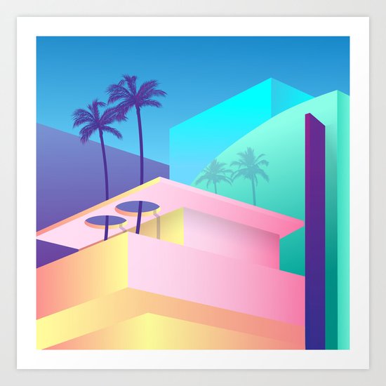 Pastel Paradise #006 Art Print