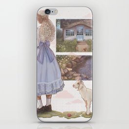 the blue cottage iPhone Skin