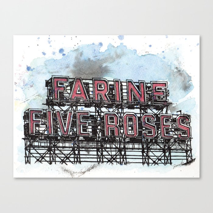 Farine Five Roses - Griffintown Canvas Print