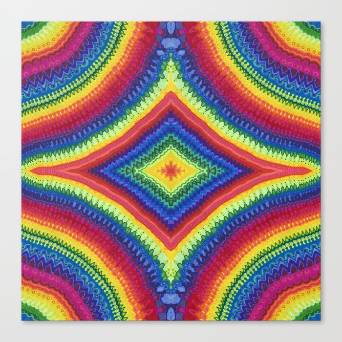 Rainbow Diamond Canvas Print