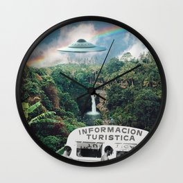 The Visitors // UFOs in Paradise Wall Clock