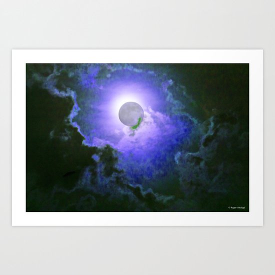 Summer Full Moon Art Print