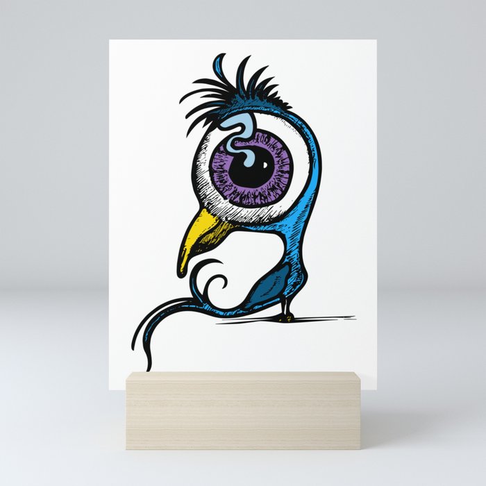 Big Eyed Dodo Bird Mini Art Print