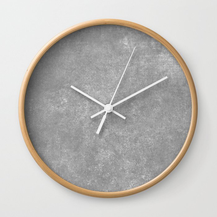 Grey designed grunge texture. Vintage background Wall Clock