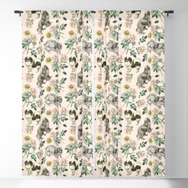 DOG ROSE & TOY SPANIEL PATTERN  Blackout Curtain